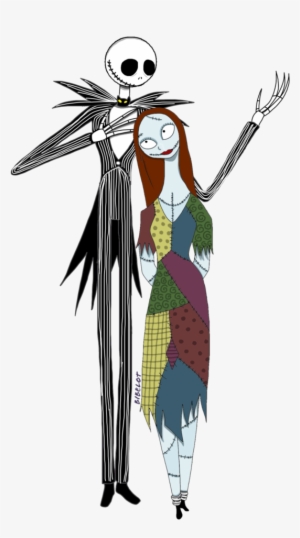 Svg Library Stock And Skellington By Bibelotzombie - Jack And Sally Png