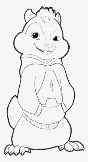 Banner Library Library Chipmunk Clipart Coloring Sheet - Alvin The Chipmunk Coloring Pages