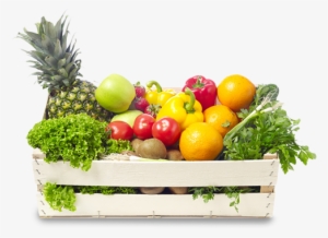 Basket Of Fruits - Vegetable In Basket Png