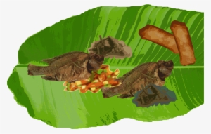 Boodle Fight Food Military Tradition Eating - Free Transparent Banana Leaf Illustration