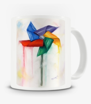 blowing in the wind mug - origami