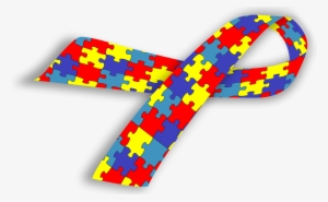 Autism Awareness Ribbon Vector - Dia Mundial De Conscientização Do Autismo