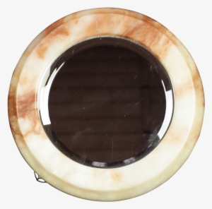 Round Marble Framed Mirror - Marble