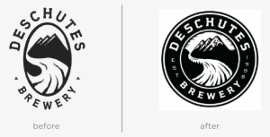 The Round Holding Shape And Reversed Type Creates More - Deschutes Brewery