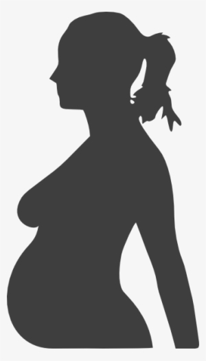 Gray Pregnant Clip Art At Clker - Pregnant Woman Clipart