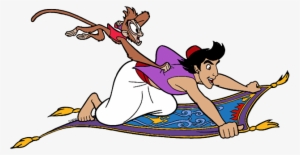 Magic Lamp Aladdin, Abu On Flying Carpet - Aladdin And Abu Carpet