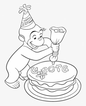 Curious George Decorating A Cake - Curious George