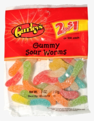 Gurley's Peg Pack Sour Worms 2oz - Orange Slices - 3.5 Oz.