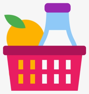 The Logo Displays A Shopping Basket One Would Use In - Ingredientes Png
