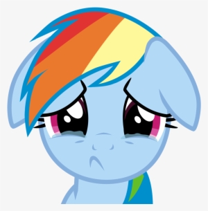 Clip Arts Related To - Mlp Cry Rainbow Dash
