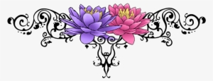 Flower Tattoo Free Png Image - Lotus Flower Tattoo Png