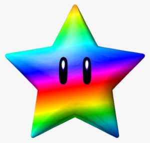 Mario Star Png Pic - Mario Kart Rainbow Star