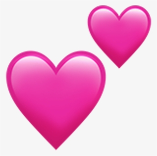 #freetoedit#love #heart #pink #emoji #emojisticker - Pink Heart Emoji Transparent