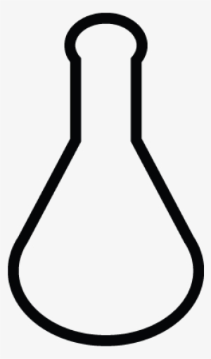 Flask, Research Lab, Chemistry Tube, Science Icon - Line Art