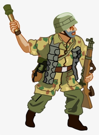 German Soldier Clipart - German Soldier Ww2 Cartoon