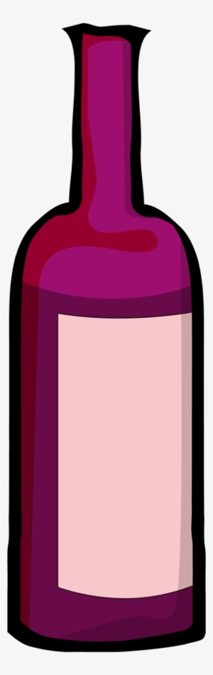 Vector Clip Art - Pink Wine Bottle Clip Art