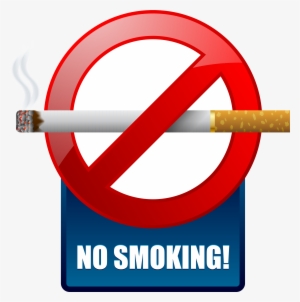 Blue No Smoking Warning Sign Png Clipart - No Cigarette