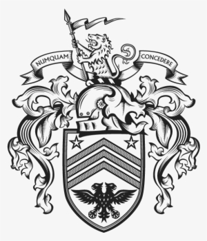 File - Black And White Family Crest