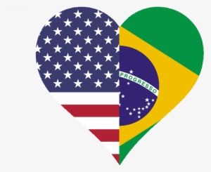 Bandeira Dos Estados Unidos E Do Brasil