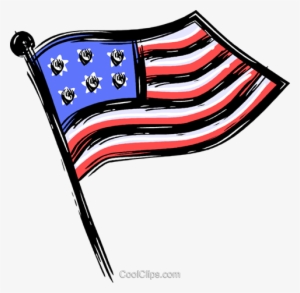 Bandeira Americana Livre De Direitos Vetores Clip Art - Bandeira Americana Vetor Png