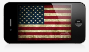 Bandeira Dos Eua Dentro Do Iphone 4s - Vintage American Flag Hd