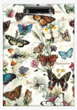 Clipboard Butterflies - Bomo Art - Paper