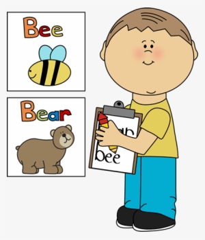 Clipboard Writing Cliparts - Word Wall Center Clipart