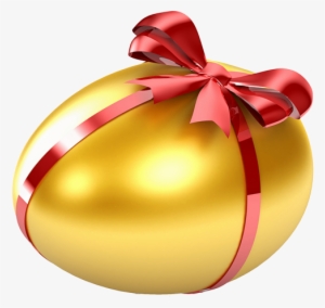 Ovo De Pã¡scoa Caro - Easter Egg With Ribbon
