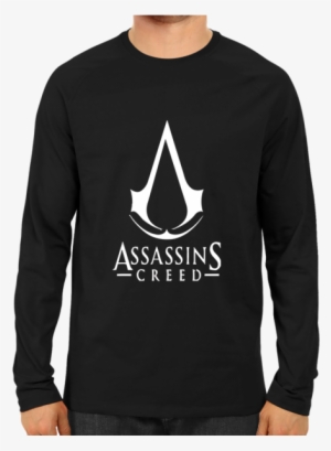 Assassin's Creed Logo Full Sleeve Black - Indian Army T Shirt