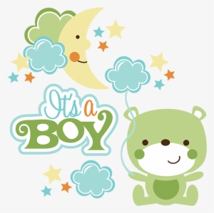 It's A Boy Svg Scrapbook Collection Baby Boy Svg Files - Png Baby Boy Shower Clip Art
