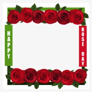 Happy Rose Day Frame