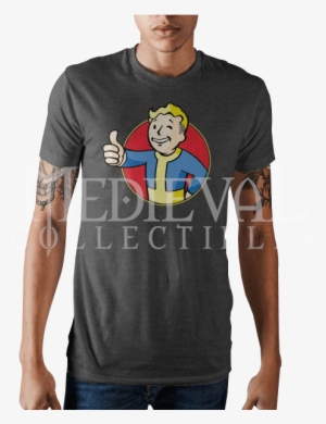 Fallout Vault Boy Mens T-shirt - Htc Vive Eco Black Vr Goggles (pc)