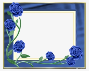 Blue Rose Photo Frame - Picture Frame