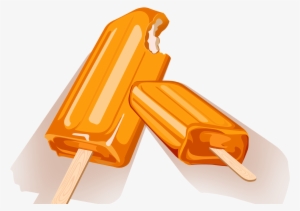 Orange Ice Cream Clipart - Orange Background