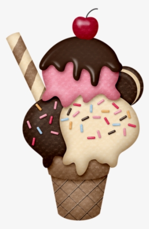 Ice Cream Clipart To Print Out - Ice Cream Cone With Sprinkles Clipart