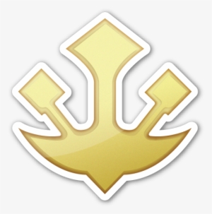Trident Emblem Emoji Stickers, Trident, Emoticon, Emojis, - Trident Emoji