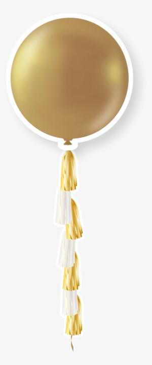 36'' Golden Balloon W/tassle - Balloon