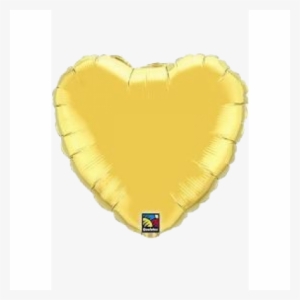 Gold Balloons - Qualatex 36 Inch Heart Plain Foil Balloon - Silver