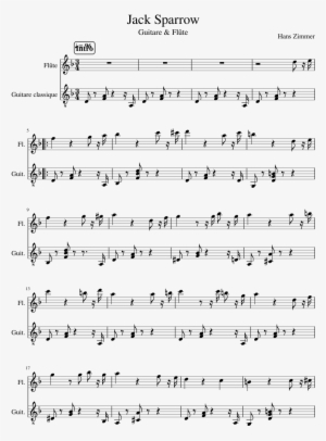 Jack Sparrow Sheet Music Composed By Hans Zimmer 1 - Sheet Music