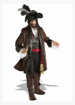 Halloween Costume- Captain Jack Sparrow - Adult Male Pirate Costume