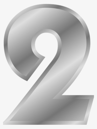 Number 2 Png - Silver Number 2 Png