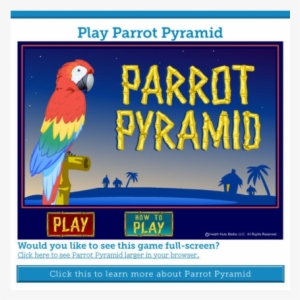 “parrot Pyramid” Is An Online Flash Game That Makes - Macaw