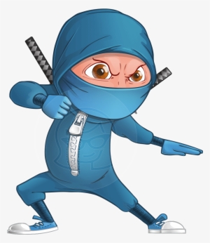 Vector Ninja Cartoon Character - Ninja Cartoon Characters
