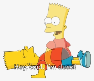 M De Yellow Cartoon Clip Art Nose - Bart Simpson Cool Im Dead