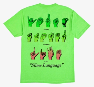Green Ysl Slime Language T-shirt Slime Language Album - Young Thug Shirts Slime Language