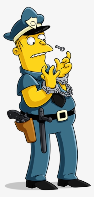 The Simpsons Clipart Police Officer - Simpsons Officer Eddie Home