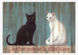 Le Chat Noir Et Le Chat Blanc - Padblocks Cats Key Holder