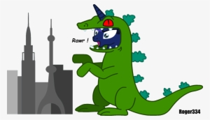 Roger334, Attack, City, Crossover, Dialogue, Godzilla, - Tokyo Cartoon Transparent Background