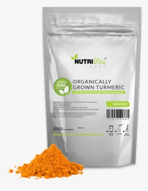 Organic Turmeric Root Powder 100% Pure - Protein Non Gmo