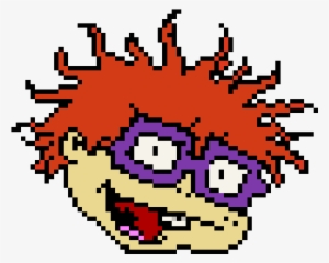 Chuckie From Rugrats - Minecraft Pixel Art Hard